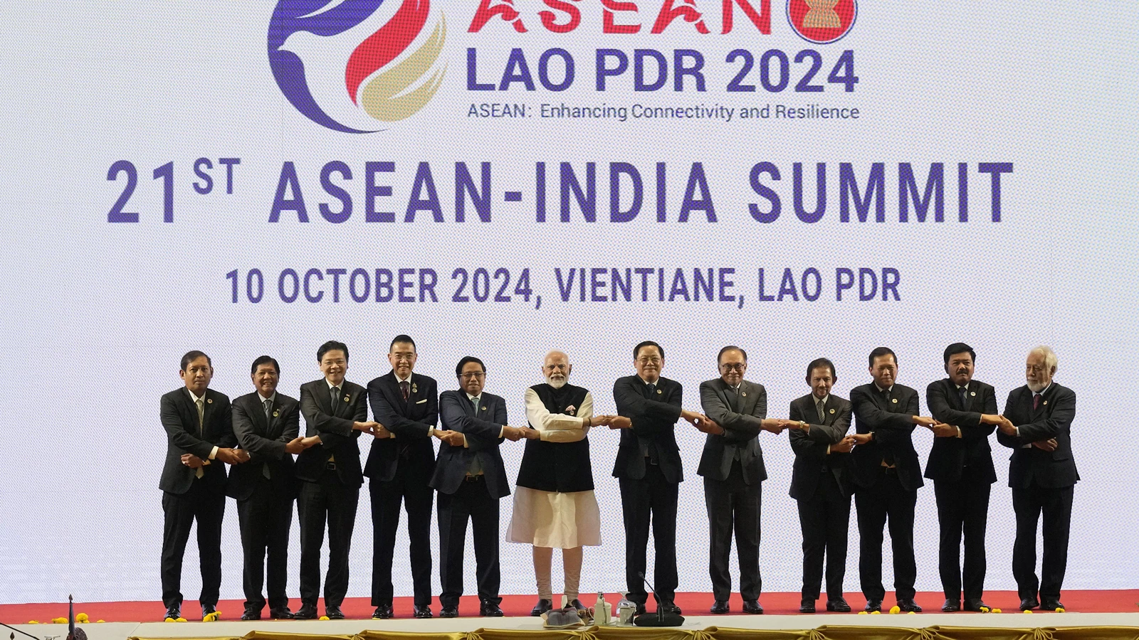 Prime-Minister-Narendra-Modi-at-the-21st-ASEAN-India-Summit-in-Vientiane-Laos-on-Thursday.-AP